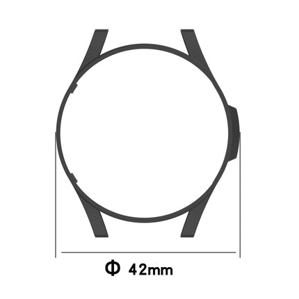 Half Coverage Hollowed PC Protective Case, For Samsung Galaxy Watch4 Classic 42mm, For Samsung Galaxy Watch4 40mm