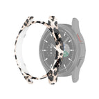 For Samsung Galaxy Watch4 Classic 42mm / Black Leopard Print