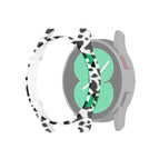 For Samsung Galaxy Watch4 40mm / White Leopard Print
