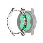 For Samsung Galaxy Watch4 40mm / Black Leopard Print