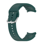 Silver Round Buckle / Dark Green