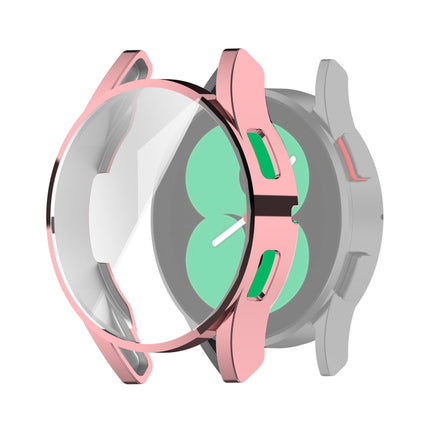 Full Coverage TPU Electroplating Protective Case Cover, For Samung Galaxy Watch4 40mm, For Samung Galaxy Watch4 44mm