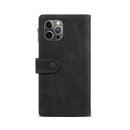 Retro Frosted Horizontal Flip Leather Case with Holder & Card Slot & Wallet & Zipper Pocket & Lanyard, For iPhone 13 Pro Max, For iPhone 13 Pro, For iPhone 13, For iPhone 13 mini, For iPhone 12 Pro Max, For iPhone 12 Pro