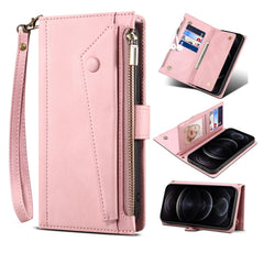 Retro Frosted Horizontal Flip Leather Case with Holder & Card Slot & Wallet & Zipper Pocket & Lanyard, For iPhone 11 Pro Max, For iPhone 11 Pro, For iPhone X & XS, For iPhone XR, For iPhone XS Max, For iPhone SE 2022 / SE 2020 & 8 & 7, For iPhone 6 & 6s