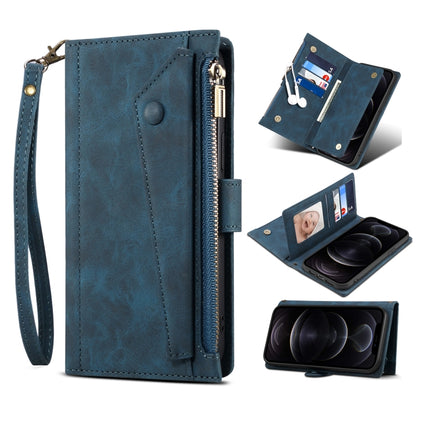Retro Frosted Horizontal Flip Leather Case with Holder & Card Slot & Wallet & Zipper Pocket & Lanyard, For Samsung Galaxy Note20 Ultra