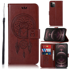 Wind Chime Owl Embossing Pattern Horizontal Flip Leather Case with Holder & Card Slots & Wallet, For iPhone 13 Pro Max, For iPhone 13 Pro, For iPhone 13, For iPhone 13 mini