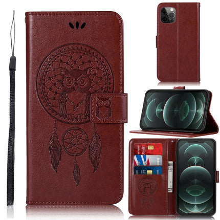 Estuche de cuero con tapa horizontal con estampado de búho y carillón de viento, con ranuras para tarjetas y billetera, para iPhone 13 Pro Max, para iPhone 13 Pro, para iPhone 13, para iPhone 13 mini