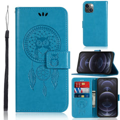 Wind Chime Owl Embossing Pattern Horizontal Flip Leather Case with Holder & Card Slots & Wallet, For iPhone 13 Pro Max, For iPhone 13 Pro, For iPhone 13, For iPhone 13 mini