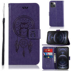 Wind Chime Owl Embossing Pattern Horizontal Flip Leather Case with Holder & Card Slots & Wallet, For iPhone 13 Pro Max, For iPhone 13 Pro, For iPhone 13, For iPhone 13 mini