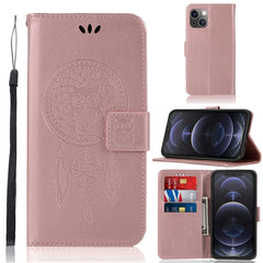 Wind Chime Owl Embossing Pattern Horizontal Flip Leather Case with Holder & Card Slots & Wallet, For iPhone 13 Pro Max, For iPhone 13 Pro, For iPhone 13, For iPhone 13 mini