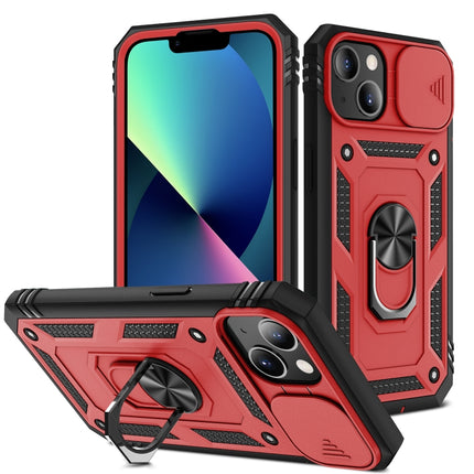 Funda protectora de TPU + PC con diseño de cubierta de cámara deslizante con soporte giratorio de 360 ​​grados y ranura para tarjetas, para iPhone 13 mini, para iPhone 13, para iPhone 13 Pro, para iPhone 13 Pro Max