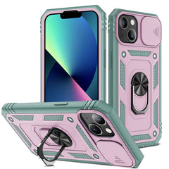 Sliding Camera Cover Design TPU + PC Protective Case with 360 Degree Rotating Holder & Card Slot, For iPhone 13 mini, For iPhone 13, For iPhone 13 Pro, For iPhone 13 Pro Max