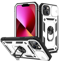 Sliding Camera Cover Design TPU + PC Protective Case with 360 Degree Rotating Holder & Card Slot, For iPhone 13 mini, For iPhone 13, For iPhone 13 Pro, For iPhone 13 Pro Max