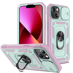 Sliding Camera Cover Design TPU + PC Protective Case with 360 Degree Rotating Holder & Card Slot, For iPhone 13 mini, For iPhone 13, For iPhone 13 Pro, For iPhone 13 Pro Max