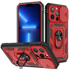 Para iPhone 13 Pro / Rojo+negro