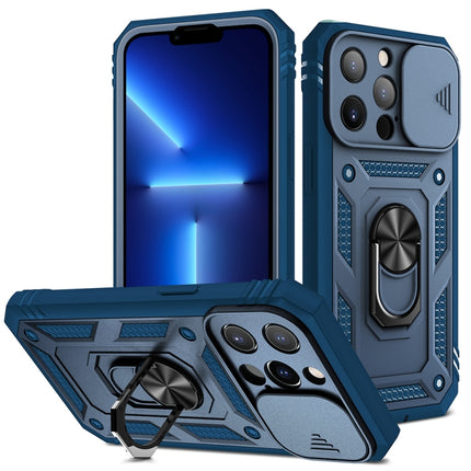 Funda protectora de TPU + PC con diseño de cubierta de cámara deslizante con soporte giratorio de 360 ​​grados y ranura para tarjetas, para iPhone 13 mini, para iPhone 13, para iPhone 13 Pro, para iPhone 13 Pro Max