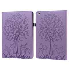 Tree & Deer Pattern Pressed Printing Horizontal Flip PU Leather Case with Holder & Card Slots & Sleep / Wake-up Function, For iPad Air 2020 / Pro 11 2020, For iPad Pro 10.5 2017 / 10.2 2019, For iPad 9.7 2018/2017/Air 2/Air, For iPad mini 5/4/3/2/1