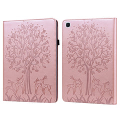 Tree & Deer Pattern Pressed Printing Horizontal Flip PU Leather Case with Holder & Card Slots & Sleep / Wake-up Function, For iPad Air 2020 / Pro 11 2020, For iPad Pro 10.5 2017 / 10.2 2019, For iPad 9.7 2018/2017/Air 2/Air, For iPad mini 5/4/3/2/1