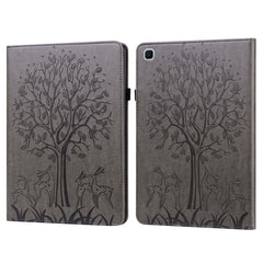 Tree & Deer Pattern Pressed Printing Horizontal Flip PU Leather Case with Holder & Card Slots & Sleep / Wake-up Function, For iPad Air 2020 / Pro 11 2020, For iPad Pro 10.5 2017 / 10.2 2019, For iPad 9.7 2018/2017/Air 2/Air, For iPad mini 5/4/3/2/1