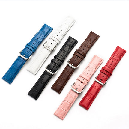 Two-layer Cowhide Leather Bamboo Joint Texture Replacement Strap Watchband, 10mm, 14mm, 16mm, 18mm