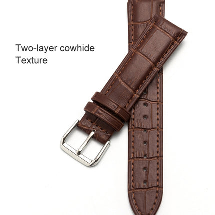 Two-layer Cowhide Leather Bamboo Joint Texture Replacement Strap Watchband, 10mm, 14mm, 16mm, 18mm