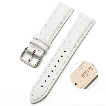 Two-layer Cowhide Leather Bamboo Joint Texture Replacement Strap Watchband, 10mm, 14mm, 16mm, 18mm