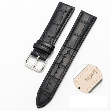 Two-layer Cowhide Leather Bamboo Joint Texture Replacement Strap Watchband, 10mm, 14mm, 16mm, 18mm