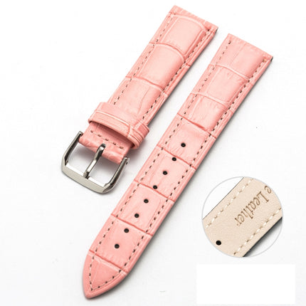 Two-layer Cowhide Leather Bamboo Joint Texture Replacement Strap Watchband, 10mm, 14mm, 16mm, 18mm