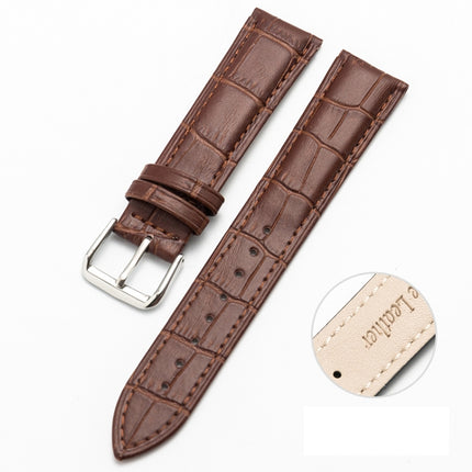 Two-layer Cowhide Leather Bamboo Joint Texture Replacement Strap Watchband, 10mm, 14mm, 16mm, 18mm