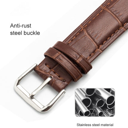Two-layer Cowhide Leather Bamboo Joint Texture Replacement Strap Watchband, 20mm, 22mm, 24mm, 12mm