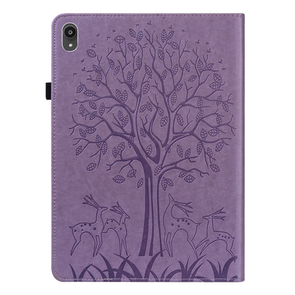 Tree & Deer Pattern Pressed Printing Horizontal Flip PU Leather Case with Holder & Card Slots, For Lenovo Tab P11 2020 / P11 Plus 2021, For Lenovo Tab M10 HD Gen 2, For Samsung Galaxy Tab A 10.1 2019, For Samsung Galaxy Tab A 10.1 2016