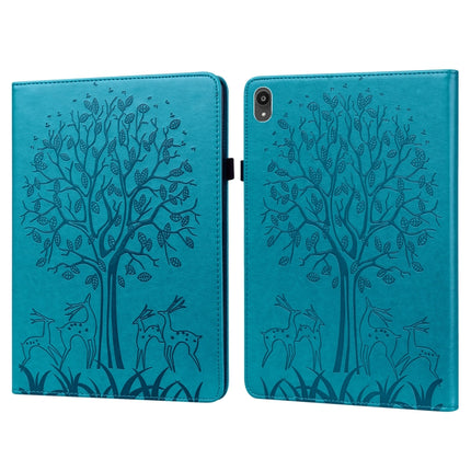 Tree & Deer Pattern Pressed Printing Horizontal Flip PU Leather Case with Holder & Card Slots, For Lenovo Tab P11 2020 / P11 Plus 2021, For Lenovo Tab M10 HD Gen 2, For Samsung Galaxy Tab A 10.1 2019, For Samsung Galaxy Tab A 10.1 2016
