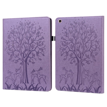 Tree & Deer Pattern Pressed Printing Horizontal Flip PU Leather Case with Holder & Card Slots, For Lenovo Tab P11 2020 / P11 Plus 2021, For Lenovo Tab M10 HD Gen 2, For Samsung Galaxy Tab A 10.1 2019, For Samsung Galaxy Tab A 10.1 2016