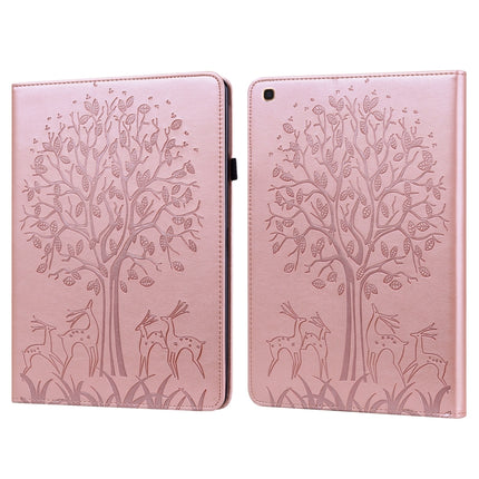 Tree & Deer Pattern Pressed Printing Horizontal Flip PU Leather Case with Holder & Card Slots, For Lenovo Tab P11 2020 / P11 Plus 2021, For Lenovo Tab M10 HD Gen 2, For Samsung Galaxy Tab A 10.1 2019, For Samsung Galaxy Tab A 10.1 2016