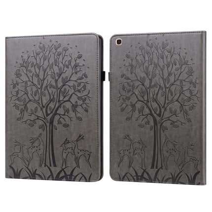 Tree & Deer Pattern Pressed Printing Horizontal Flip PU Leather Case with Holder & Card Slots, For Lenovo Tab P11 2020 / P11 Plus 2021, For Lenovo Tab M10 HD Gen 2, For Samsung Galaxy Tab A 10.1 2019, For Samsung Galaxy Tab A 10.1 2016
