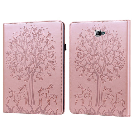 Tree & Deer Pattern Pressed Printing Horizontal Flip PU Leather Case with Holder & Card Slots, For Lenovo Tab P11 2020 / P11 Plus 2021, For Lenovo Tab M10 HD Gen 2, For Samsung Galaxy Tab A 10.1 2019, For Samsung Galaxy Tab A 10.1 2016