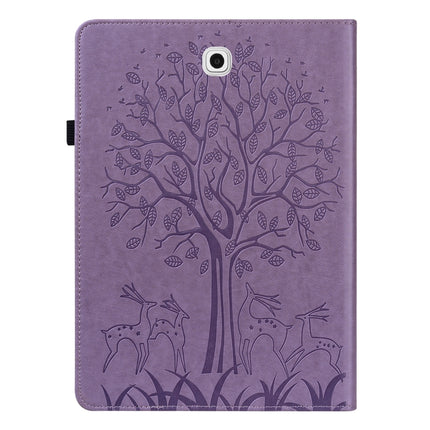 Tree & Deer Pattern Pressed Printing Horizontal Flip PU Leather Case with Holder & Card Slots, For Samsung Galaxy Tab S2 9.7, For Samsung Galaxy Tab A 8.0 2019, For Samsung Galaxy Tab S8 / Galaxy Tab S7 SM-T870, For Amazon Kindle Fire HD 10 / 10 Plus 2021