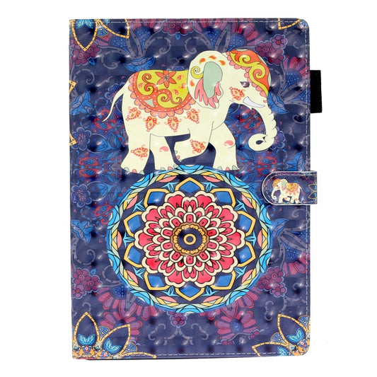 3D Embossing Pattern Horizontal Flip Leather Case with Holder & Card Slots & Wallet, For iPad 10.2, For iPad 5 / 6 / 7 / 8, For iPad Mini 5 / 4 / 3 / 2 / 1