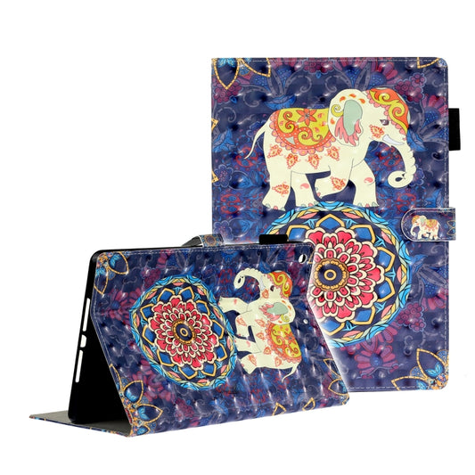 3D Embossing Pattern Horizontal Flip Leather Case with Holder & Card Slots & Wallet, For iPad 10.2, For iPad 5 / 6 / 7 / 8, For iPad Mini 5 / 4 / 3 / 2 / 1