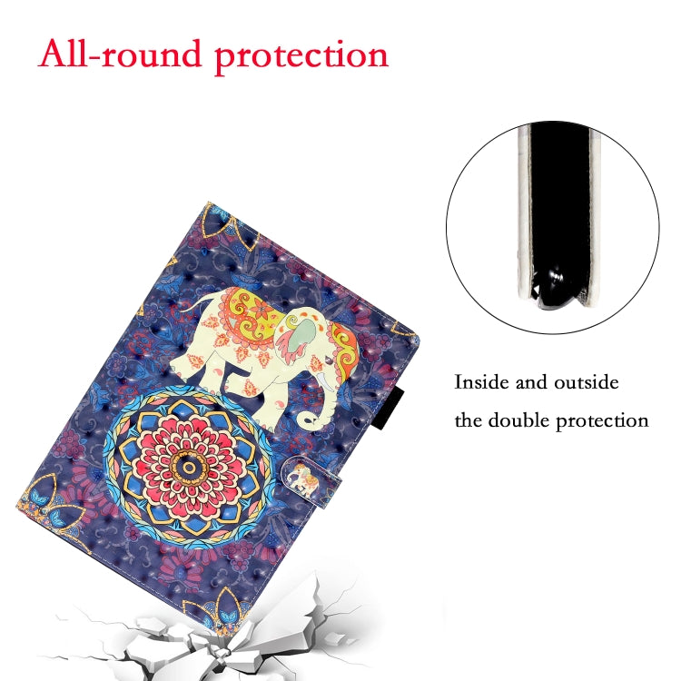 3D Embossing Pattern Horizontal Flip Leather Case with Holder & Card Slots & Wallet, For iPad 10.2, For iPad 5 / 6 / 7 / 8, For iPad Mini 5 / 4 / 3 / 2 / 1