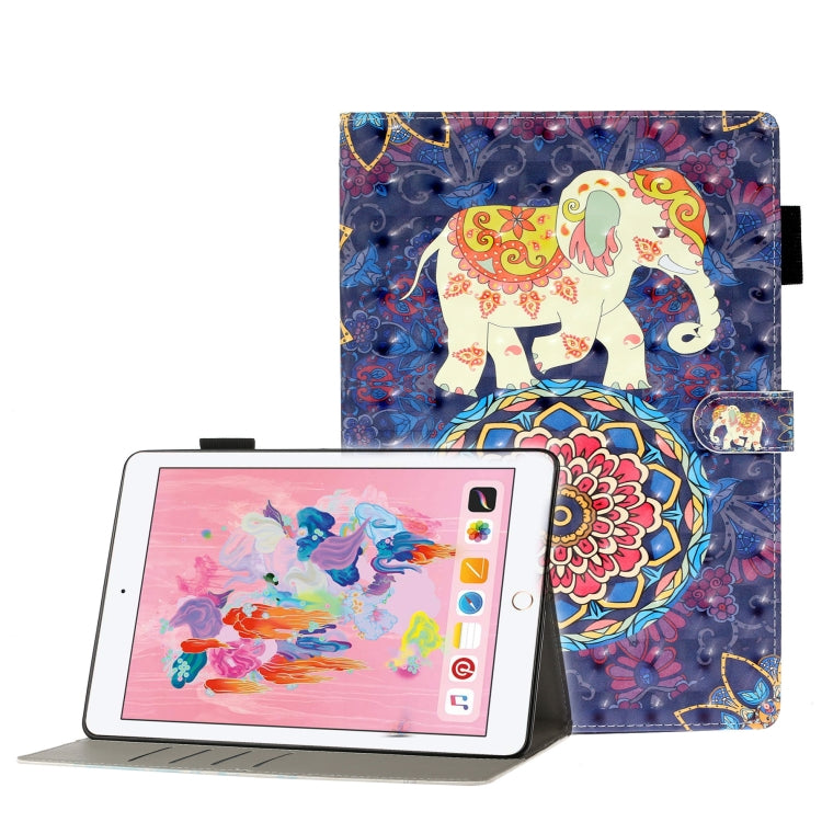 3D Embossing Pattern Horizontal Flip Leather Case with Holder & Card Slots & Wallet, For iPad 10.2, For iPad 5 / 6 / 7 / 8, For iPad Mini 5 / 4 / 3 / 2 / 1