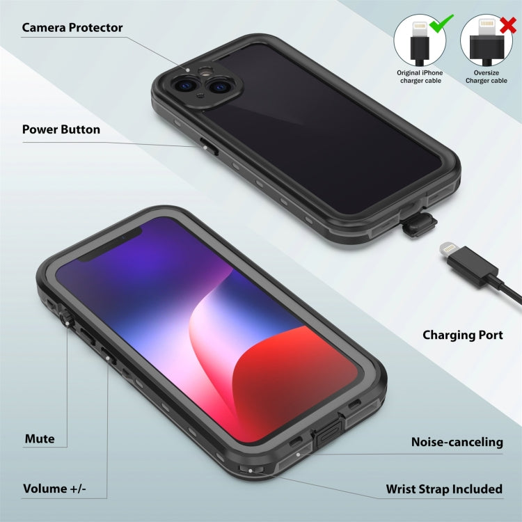 RedPepper Transparent Dot Shockproof Waterproof PC + TPU Protective Case
