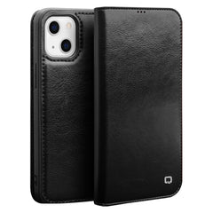 QIALINO - Funda de piel con tapa horizontal con soporte, ranuras para tarjetas y billetera, para iPhone 13, iPhone 13 mini, iPhone 13 Pro, iPhone 13 Pro Max