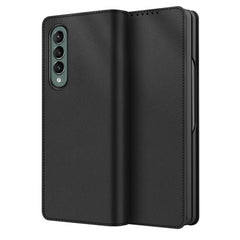 Split Type Horizontal Flip Foldable Leather Case with Holder & Card Slots & Wallet
