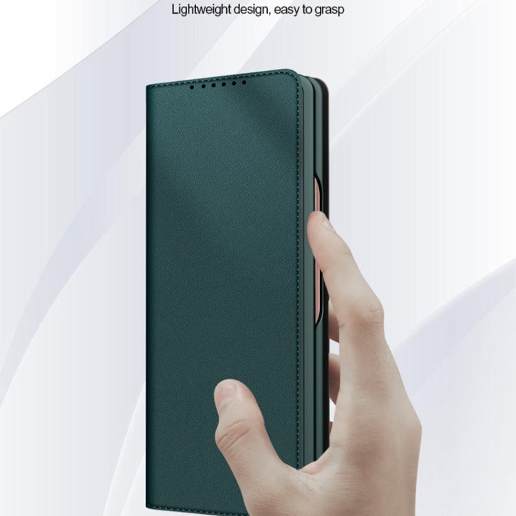 Split Type Horizontal Flip Foldable Leather Case with Holder & Card Slots & Wallet