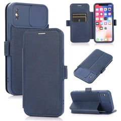 Push Window Double Buckle PU + Silicone Horizontal Flip Leather Case with Holder & Card Slot, For iPhone 8 Plus & 7 Plus, For iPhone SE 2022 / SE 2020 & 8 & 7, For iPhone X & XS, For iPhone XR