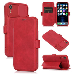 Push Window Double Buckle PU + Silicone Horizontal Flip Leather Case with Holder & Card Slot, For iPhone 8 Plus & 7 Plus, For iPhone SE 2022 / SE 2020 & 8 & 7, For iPhone X & XS, For iPhone XR