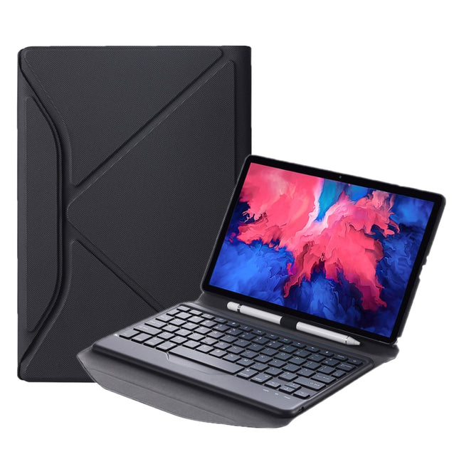 BM10 Diamond Texture Detachable Bluetooth Keyboard Leather Case with Pen Slot & Triangular Back Support, For Lenovo Smart Tab M10 HPD Plus TB-X606F 10.3 inch, For Lenovo Pad Plus 11 inch TB-J607F / Tab P11 11 inch TB-J606F                              ...