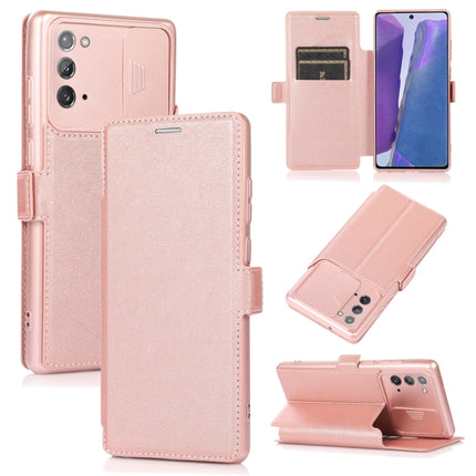 Push Window Double Buckle PU + Silicone Horizontal Flip Leather Case with Holder & Card Slot, For Samsung Galaxy A21s, For Samsung Galaxy A52 5G / 4G, For Samsung Galaxy A71, For Samsung Galaxy Note20, For Samsung Galaxy Note20 Ultra