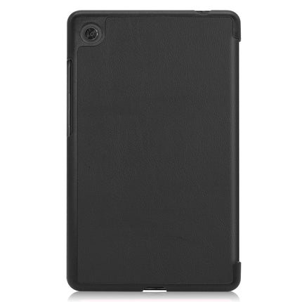 Custer Texture Horizontal Flip Leather Case with Three-folding Holder, For Lenovo Tab M7 3rd Gen